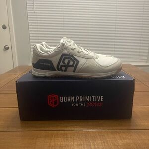 Born Primitive Men's Cream and Black Athletic Shoes